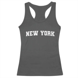 New York Vintage Varsity Sports Racerback Tank Top State Pride TS10 Dark Heather Print Your Wear