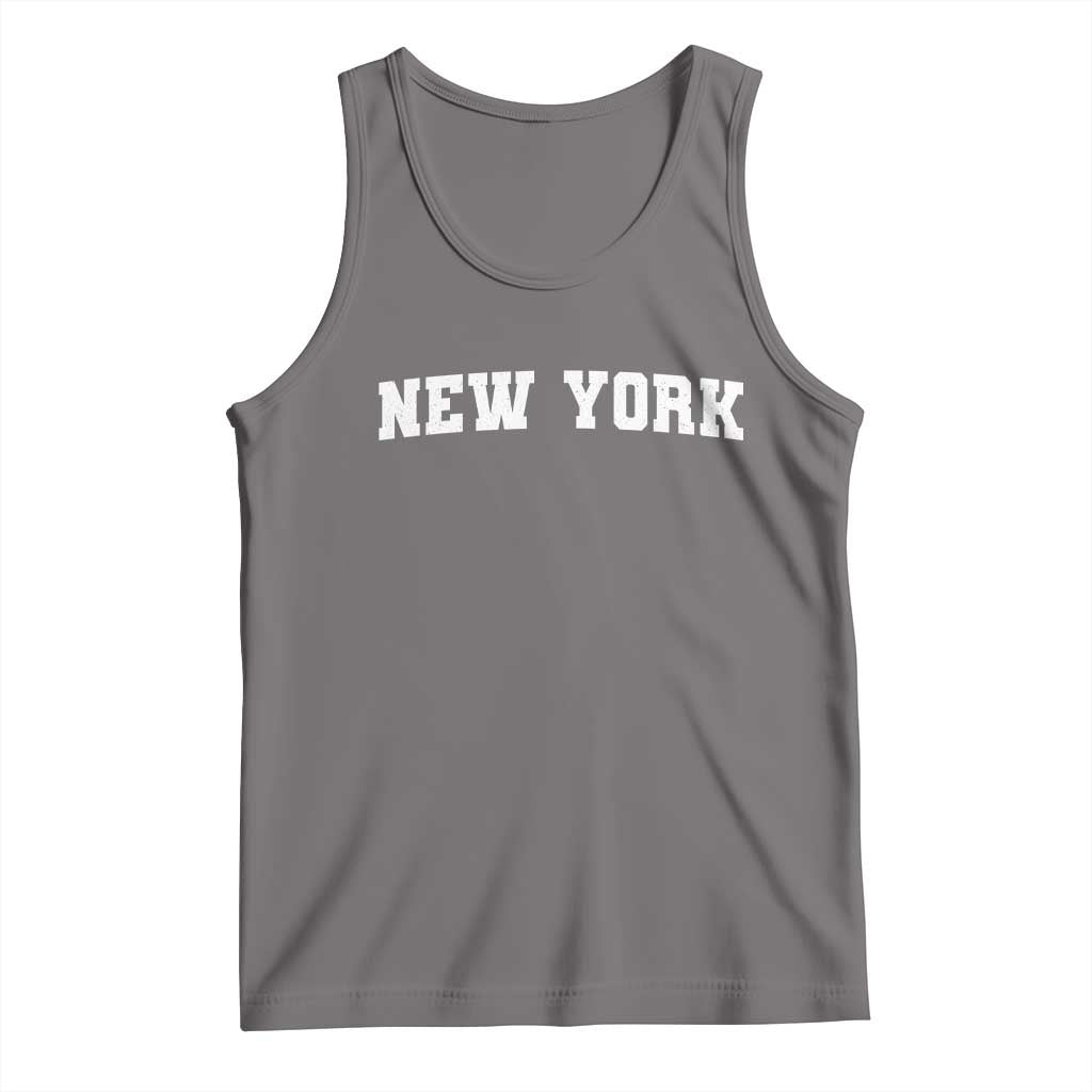New York Vintage Varsity Sports Tank Top State Pride TS10 Deep Heather Print Your Wear