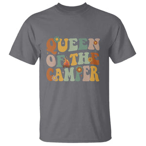 Camper Queen T Shirt Retro Groovy Funny Women Girls RV Camping Lovers TS10 Charcoal Print Your Wear