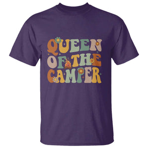 Camper Queen T Shirt Retro Groovy Funny Women Girls RV Camping Lovers TS10 Purple Print Your Wear