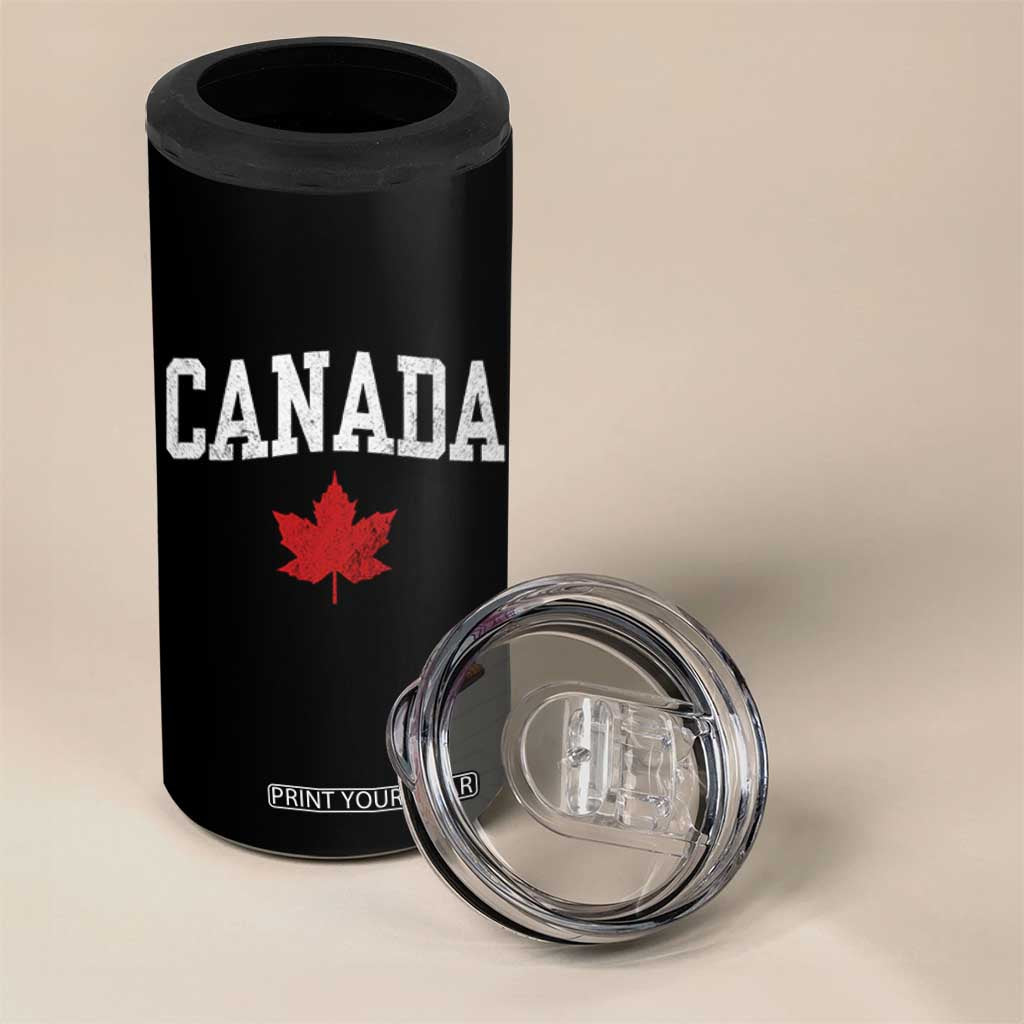 Canada Maple Leaf 4 in 1 Can Cooler Tumbler Canadian Pride TS10 Print Your Wear