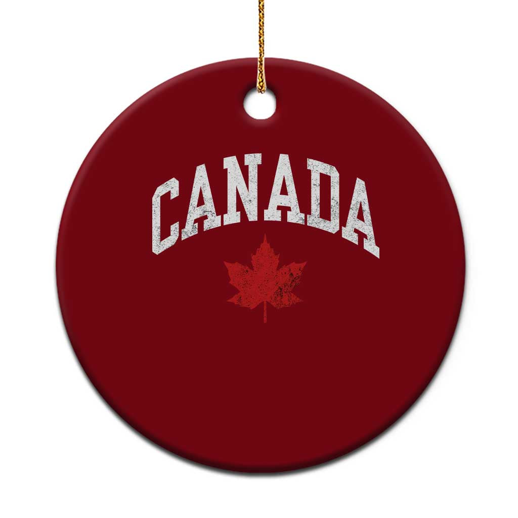 Canada Maple Leaf Ceramic Ornament Canadian Pride TS10 1pc Red Print Your Wear