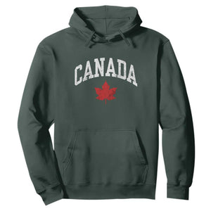 Canada Maple Leaf Hoodie Canadian Pride TS10 Dark Forest Green Print Your Wear