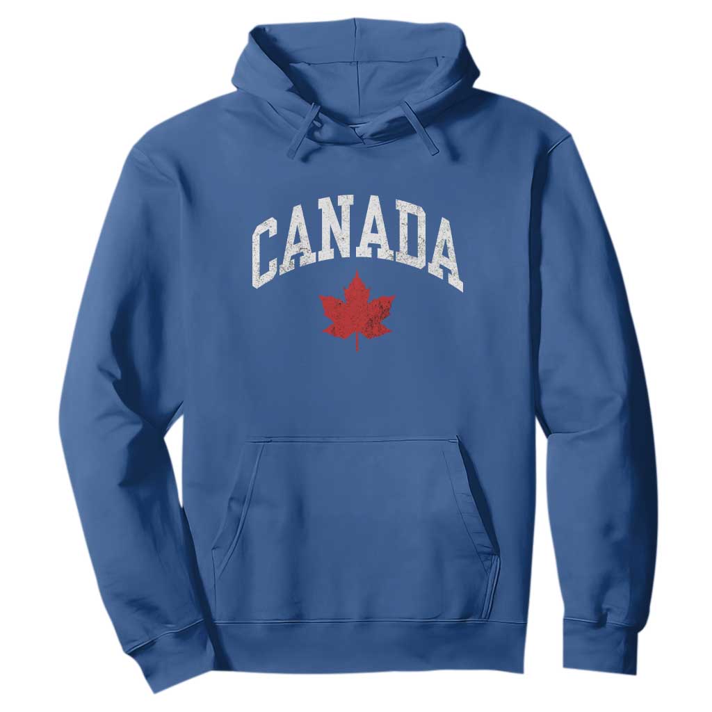 Canada Maple Leaf Hoodie Canadian Pride TS10 Royal Blue Print Your Wear