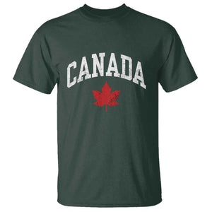 Canada Maple Leaf T Shirt Canadian Pride TS10 Dark Forest Green Print Your Wear