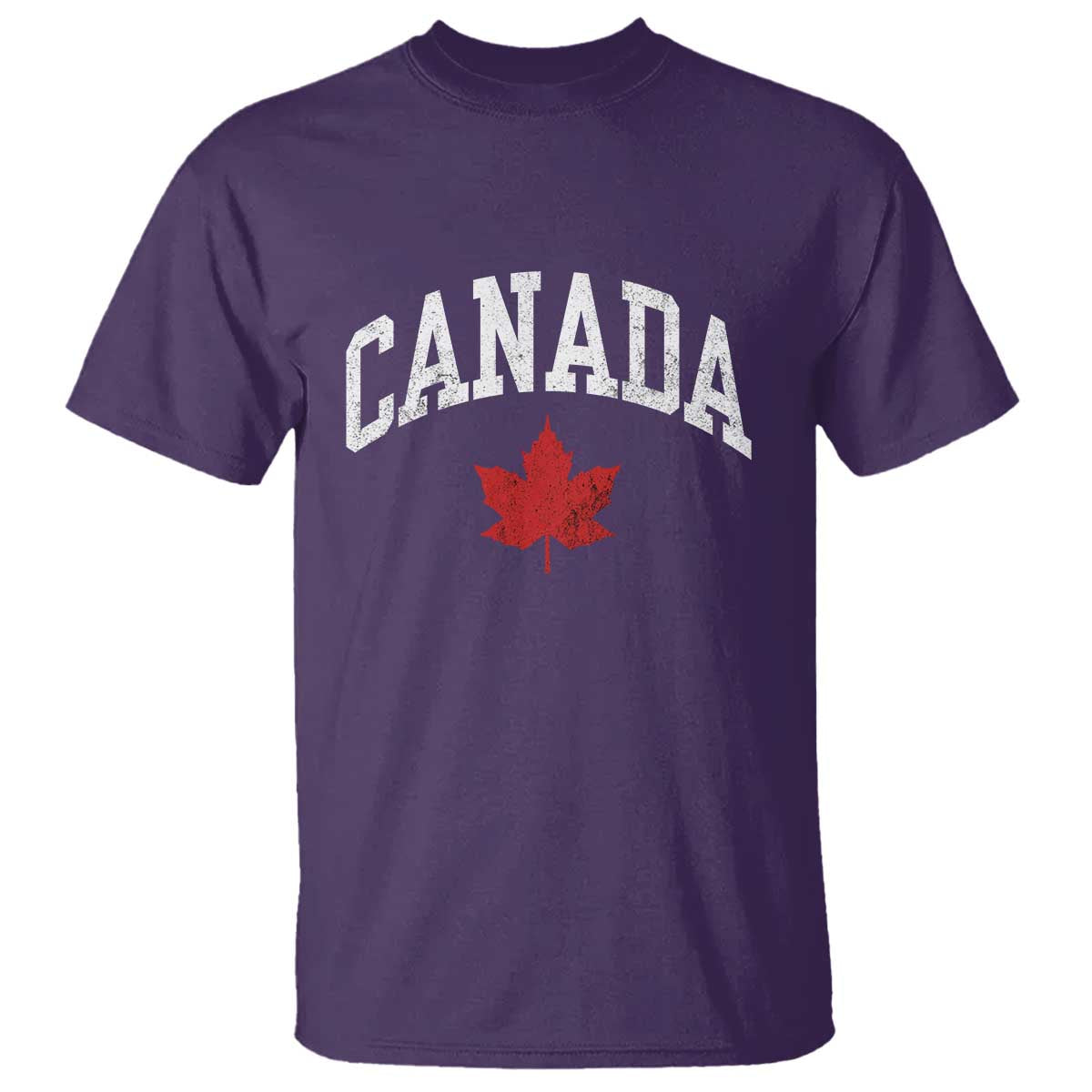 Canada Maple Leaf T Shirt Canadian Pride TS10 Purple Print Your Wear