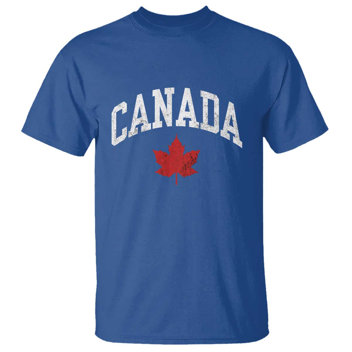 Canada Maple Leaf T Shirt Canadian Pride TS10 Royal Blue Print Your Wear