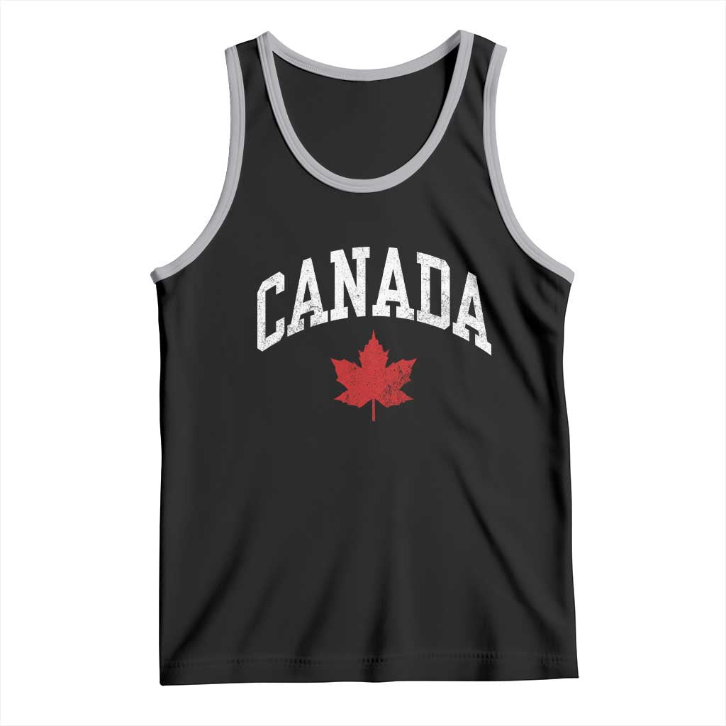 Canada Maple Leaf Tank Top Canadian Pride TS10 Black Athletic Heather Print Your Wear