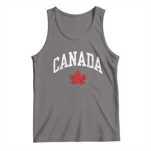 Canada Maple Leaf Tank Top Canadian Pride TS10 Deep Heather Print Your Wear