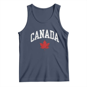 Canada Maple Leaf Tank Top Canadian Pride TS10 Navy Print Your Wear
