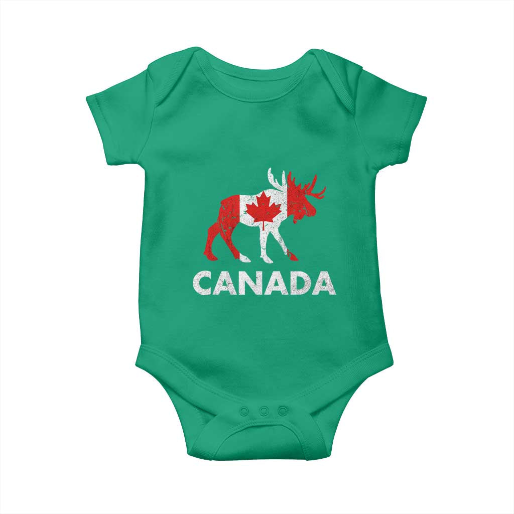 Canada Moose Maple Leaf Baby Onesie Canadian Pride TS10 Irish Green Print Your Wear