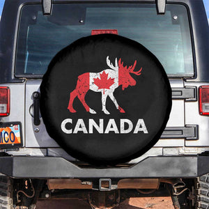 Canada Moose Maple Leaf Spare Tire Cover Canadian Pride TS10 No hole Black Print Your Wear