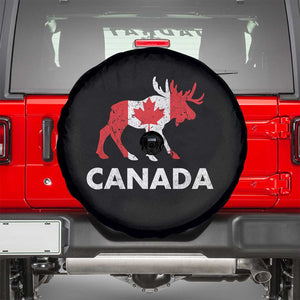 Canada Moose Maple Leaf Spare Tire Cover Canadian Pride TS10 Black Print Your Wear