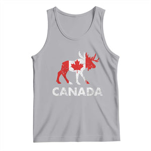 Canada Moose Maple Leaf Tank Top Canadian Pride TS10 Athletic Heather Print Your Wear