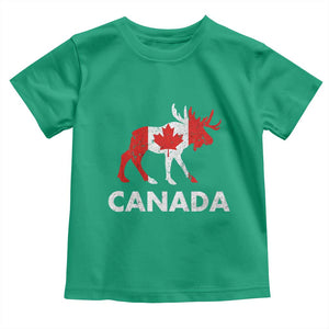 Canada Moose Maple Leaf Toddler T Shirt Canadian Pride TS10 Irish Green Print Your Wear