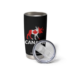 Canada Moose Maple Leaf Tumbler Cup Canadian Pride TS10 Print Your Wear