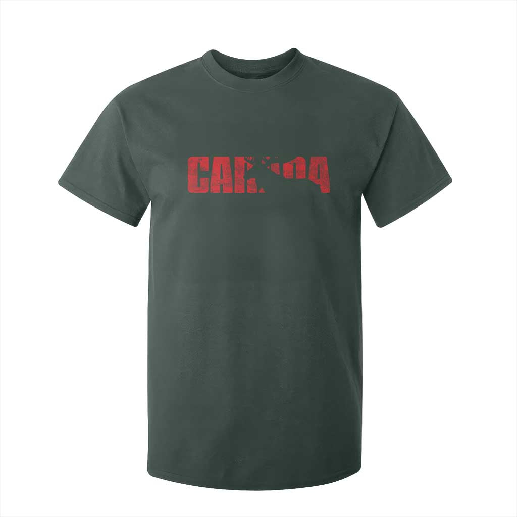 Canada Moose T Shirt For Kid Canadian Pride TS10 Dark Forest Green Print Your Wear