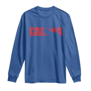 Canada Moose Long Sleeve Shirt Canadian Pride TS10 Royal Blue Print Your Wear