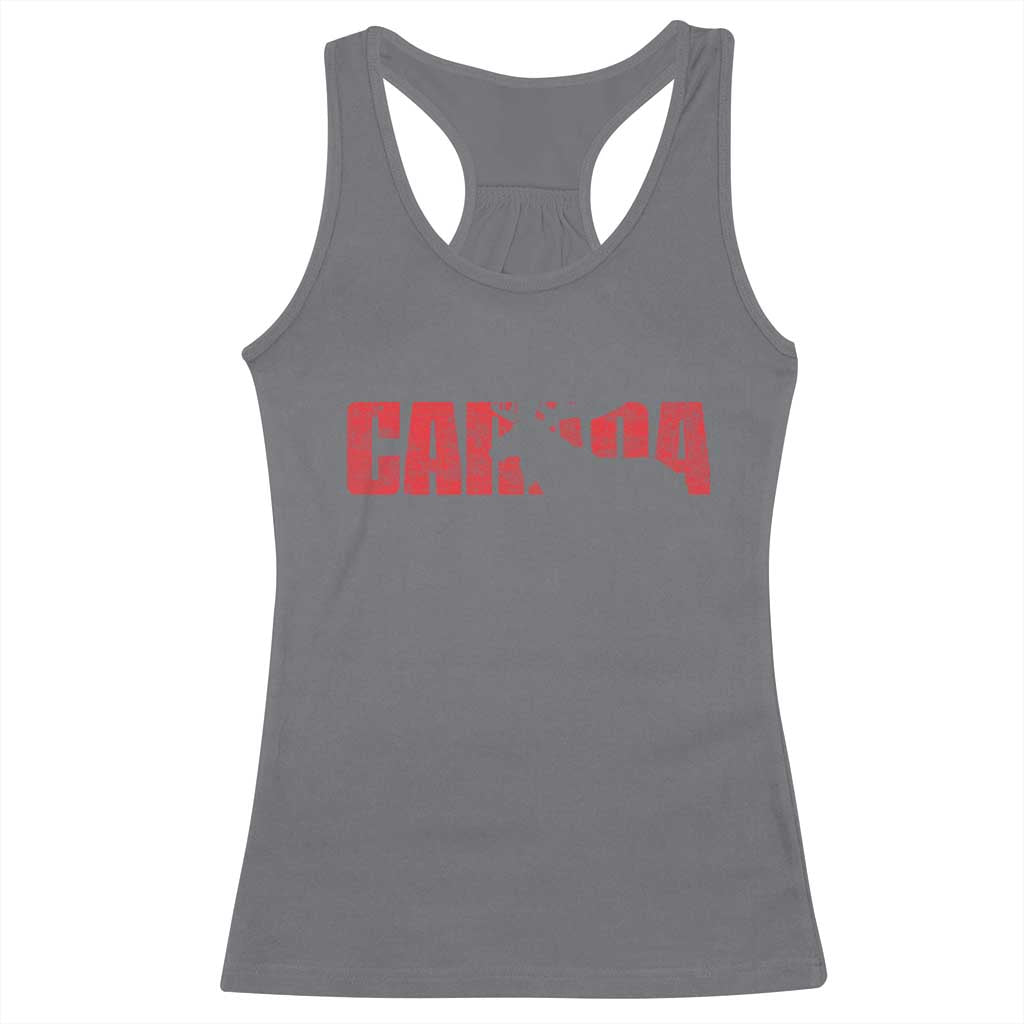 Canada Moose Racerback Tank Top Canadian Pride TS10 Charcoal Print Your Wear