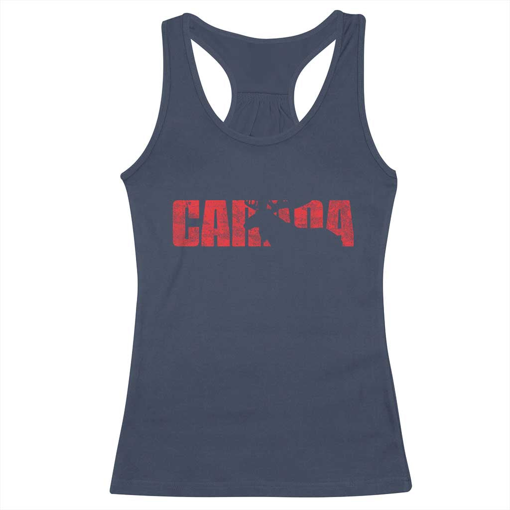 Canada Moose Racerback Tank Top Canadian Pride TS10 Navy Print Your Wear