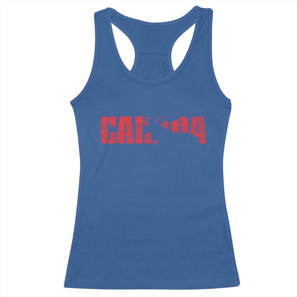 Canada Moose Racerback Tank Top Canadian Pride TS10 Royal Blue Print Your Wear