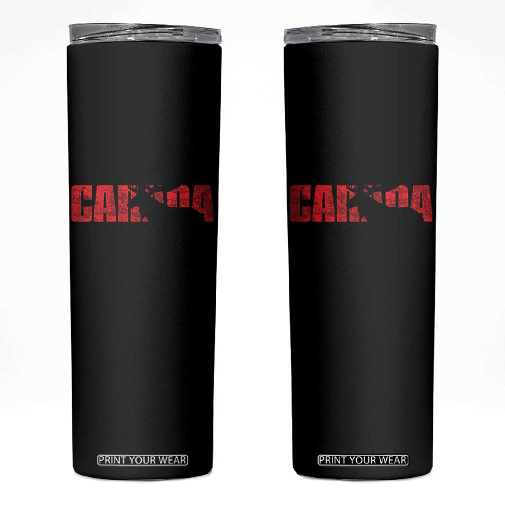 Canada Moose Skinny Tumbler Canadian Pride TS10 Black Print Your Wear