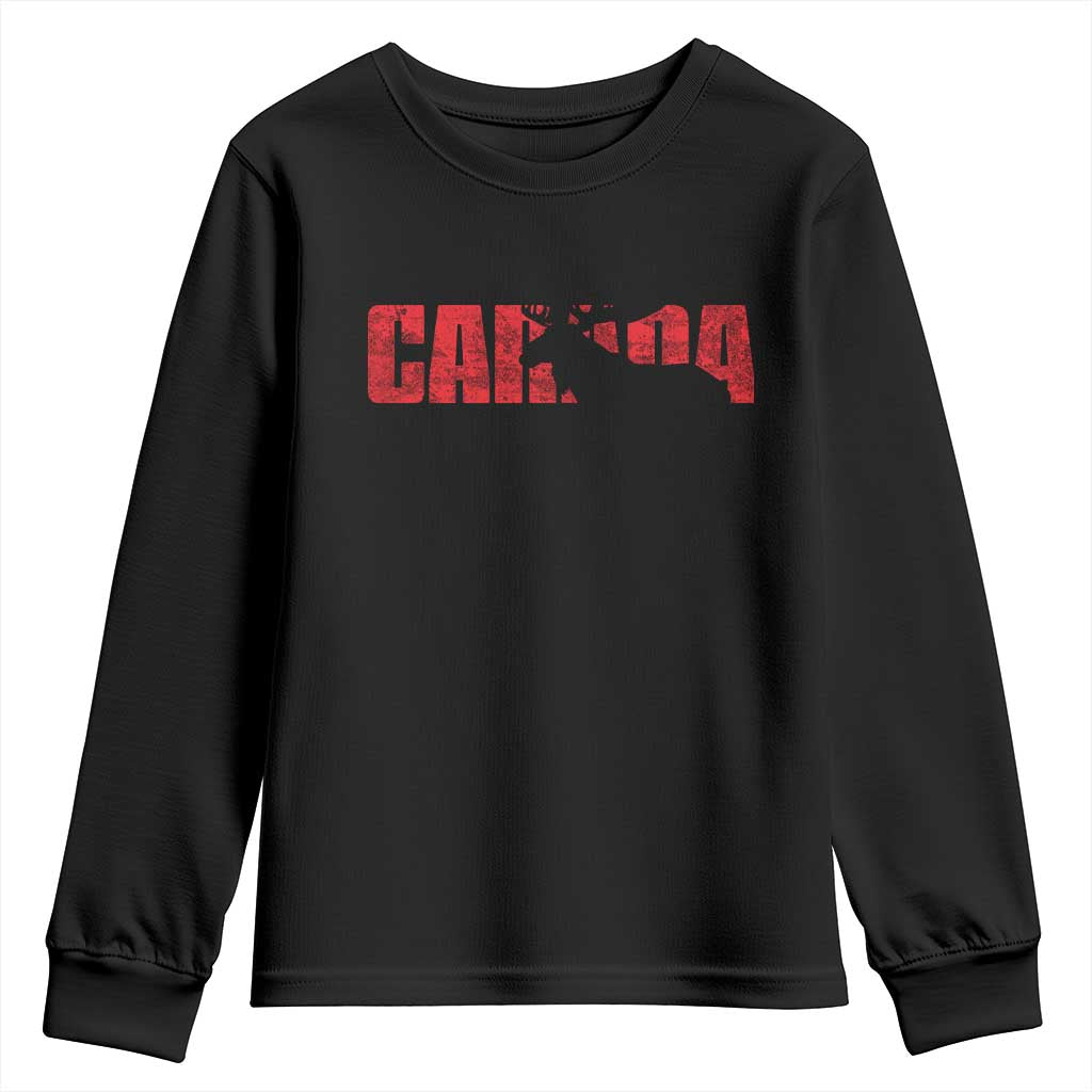 Canada Moose Youth Sweatshirt Canadian Pride TS10 Black Print Your Wear