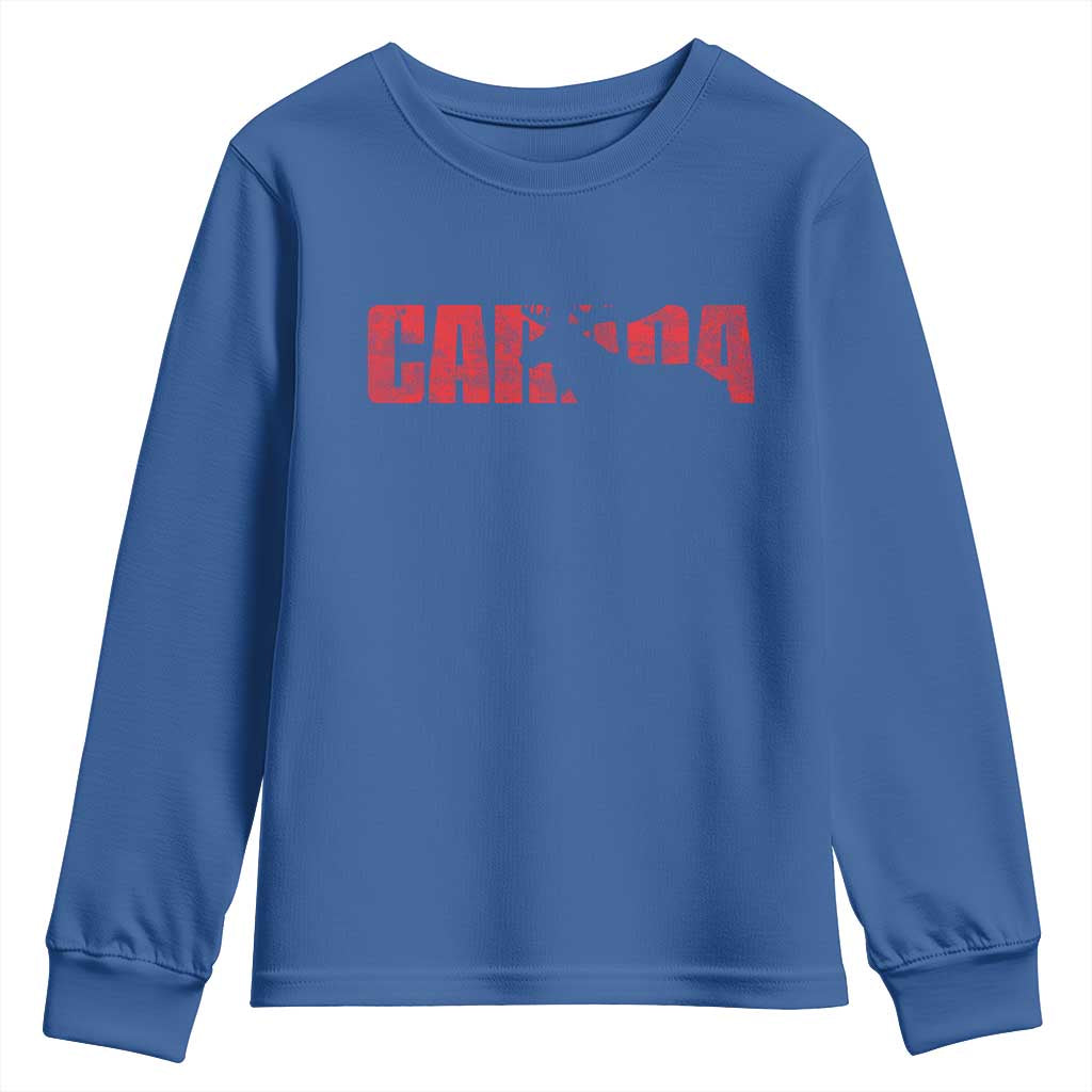 Canada Moose Youth Sweatshirt Canadian Pride TS10 Royal Blue Print Your Wear