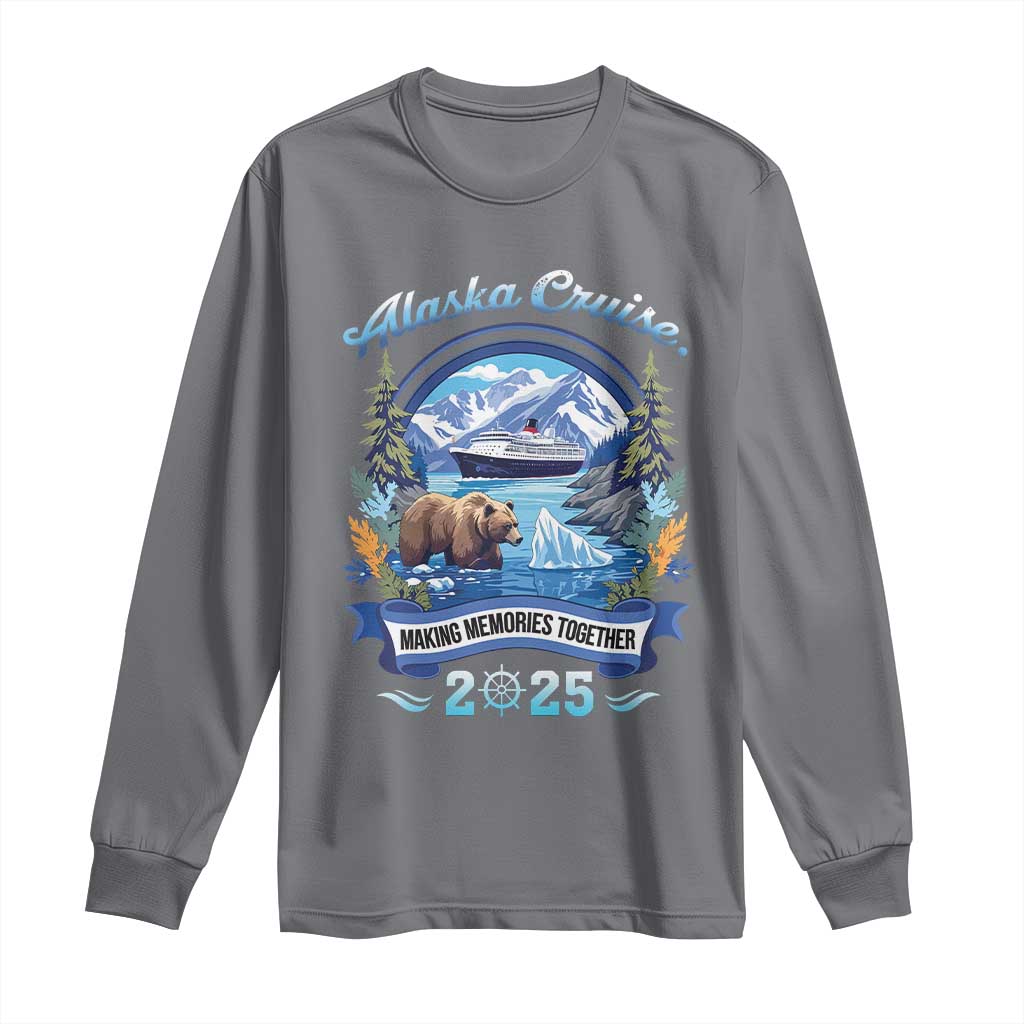 Alaska Cruising Long Sleeve Shirt Alaskan Cruisin Together Matching Family Cruise TS10 Charcoal Print Your Wear