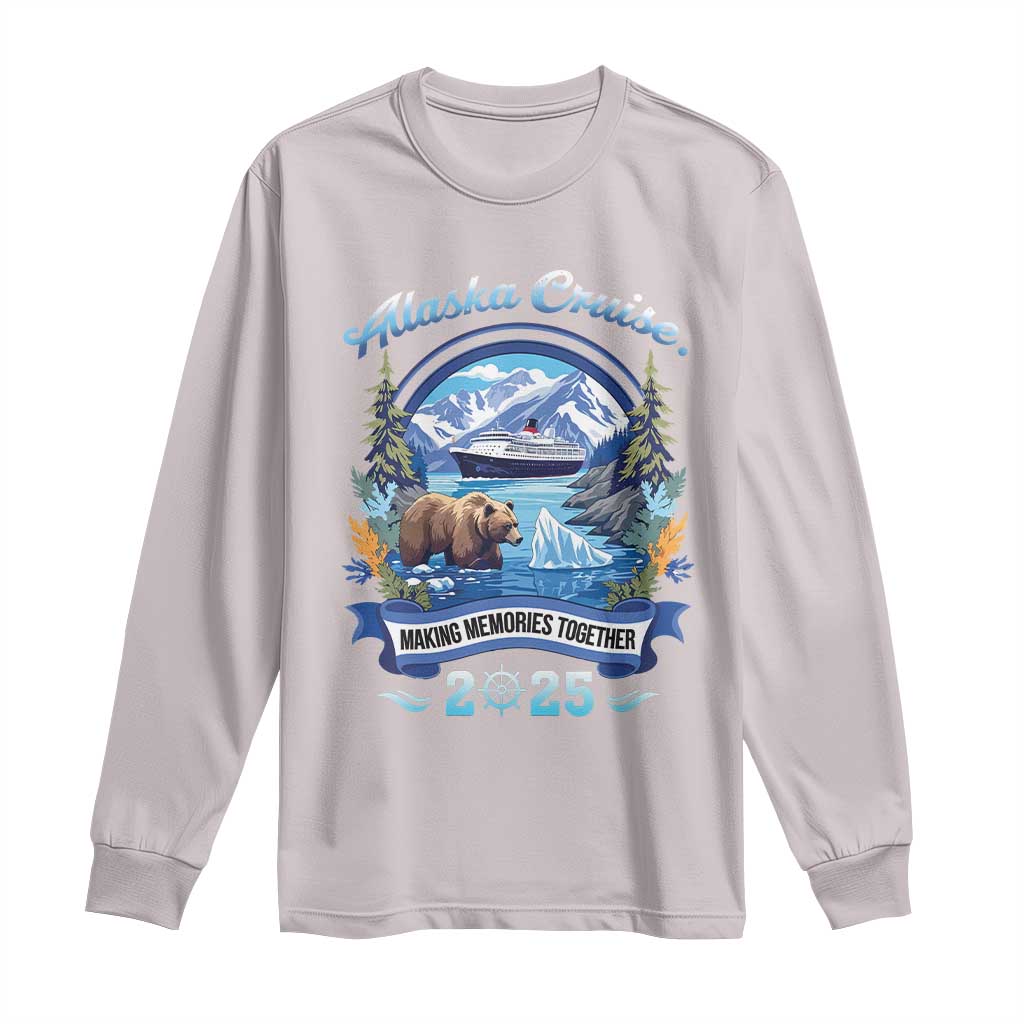 Alaska Cruising Long Sleeve Shirt Alaskan Cruisin Together Matching Family Cruise TS10 Ice Gray Print Your Wear
