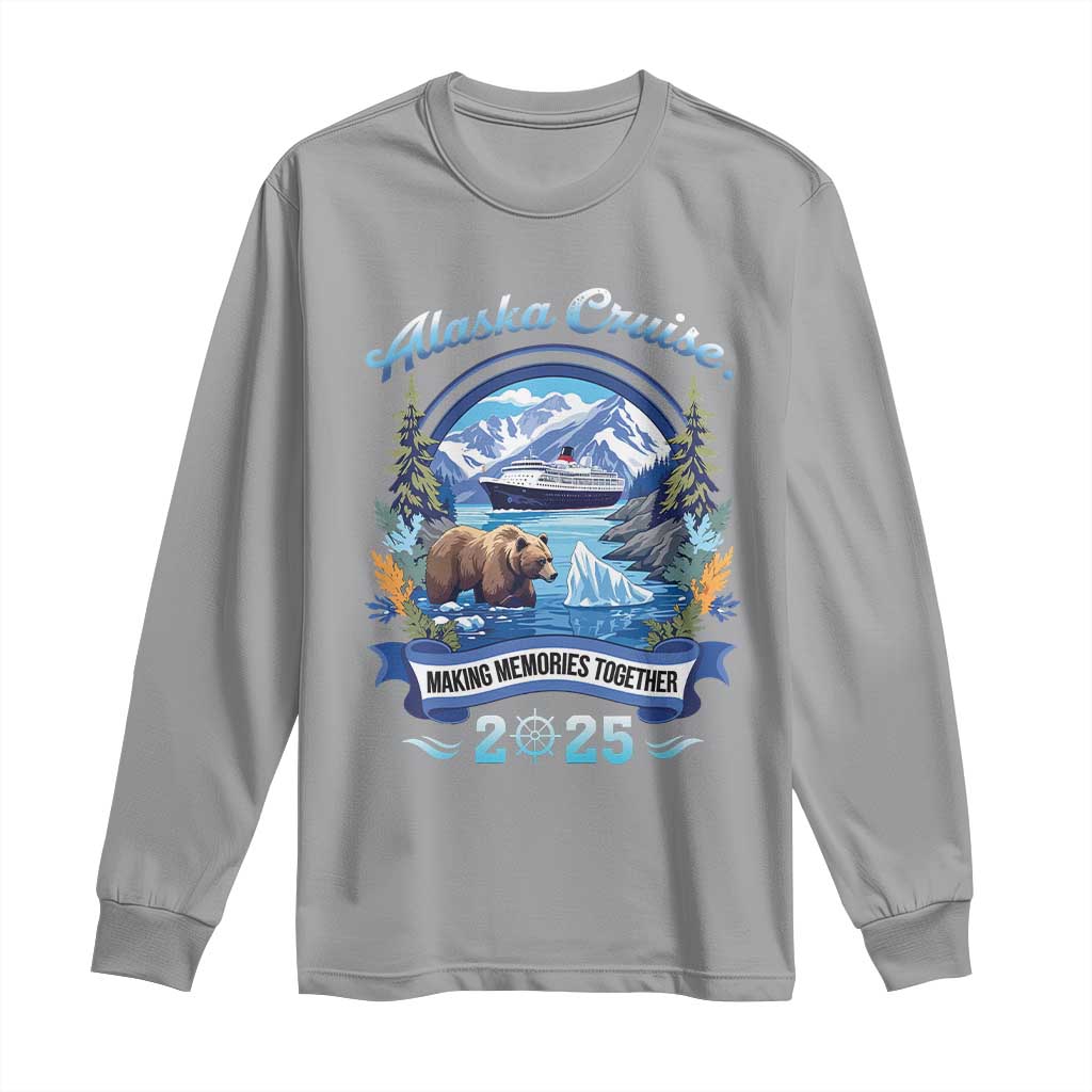 Alaska Cruising Long Sleeve Shirt Alaskan Cruisin Together Matching Family Cruise TS10 Sport Gray Print Your Wear