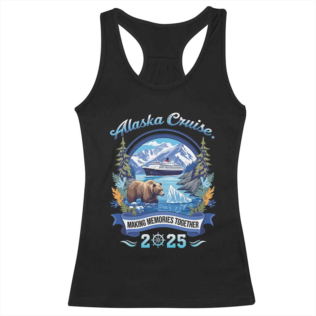 Alaska Cruising Racerback Tank Top Alaskan Cruisin Together Matching Family Cruise TS10 Black Print Your Wear
