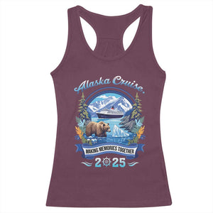 Alaska Cruising Racerback Tank Top Alaskan Cruisin Together Matching Family Cruise TS10 Maroon Print Your Wear