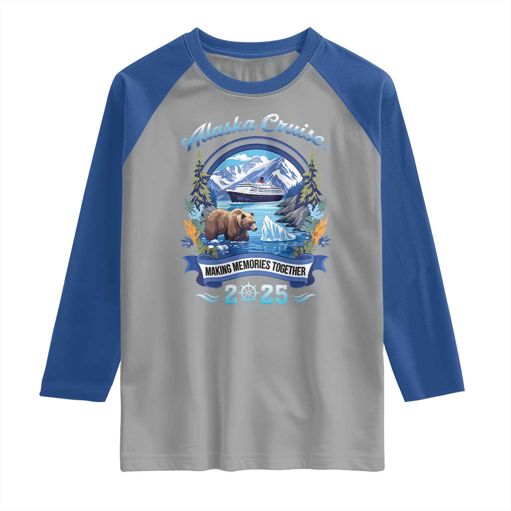 Alaska Cruising Raglan Shirt Alaskan Cruisin Together Matching Family Cruise TS10 Sport Gray Royal Print Your Wear