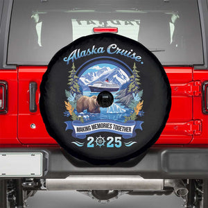Alaska Cruising Spare Tire Cover Alaskan Cruisin Together Matching Family Cruise TS10 Black Print Your Wear