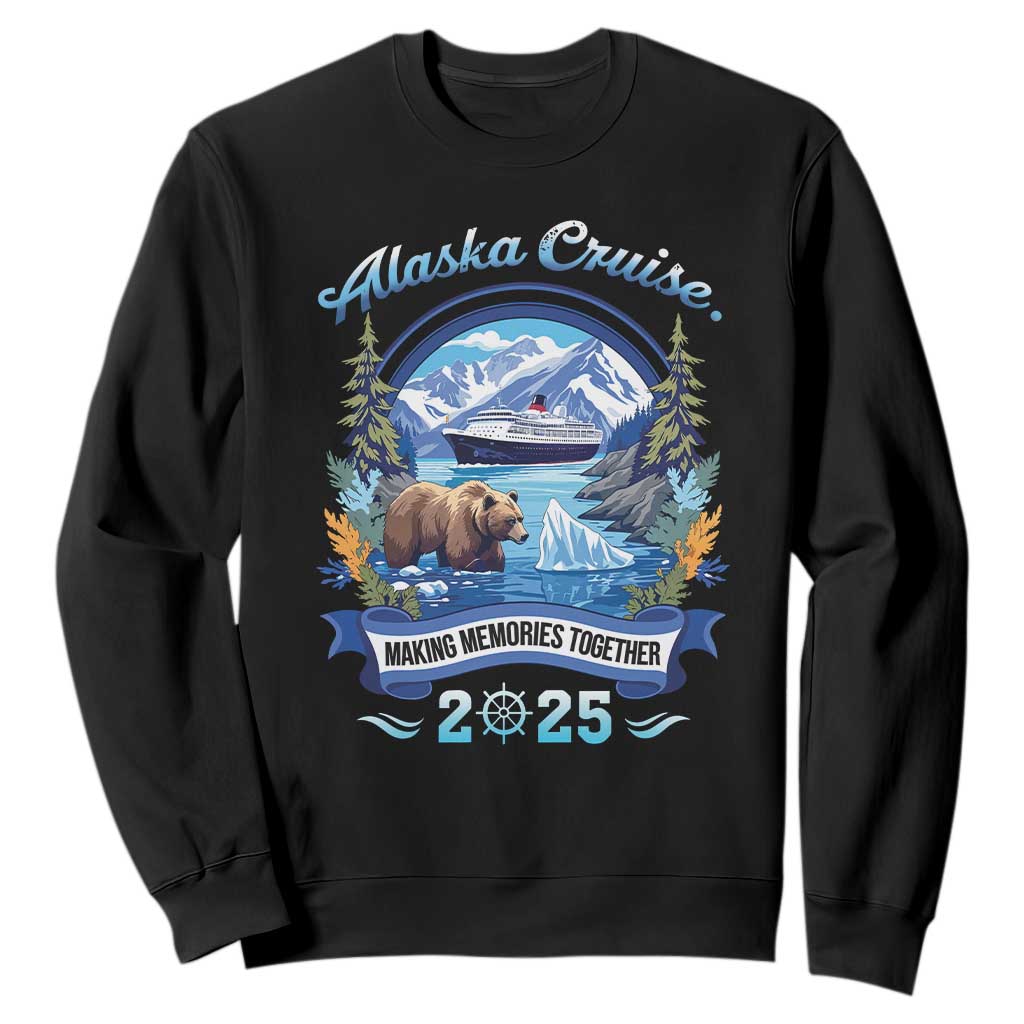 Alaska Cruising Sweatshirt Alaskan Cruisin Together Matching Family Cruise TS10 Black Print Your Wear