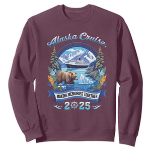 Alaska Cruising Sweatshirt Alaskan Cruisin Together Matching Family Cruise TS10 Maroon Print Your Wear