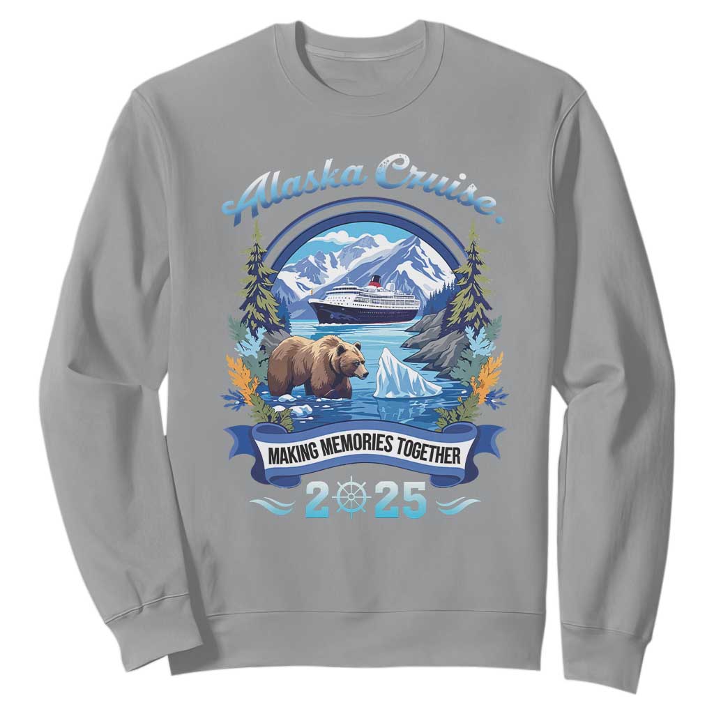 Alaska Cruising Sweatshirt Alaskan Cruisin Together Matching Family Cruise TS10 Sport Gray Print Your Wear