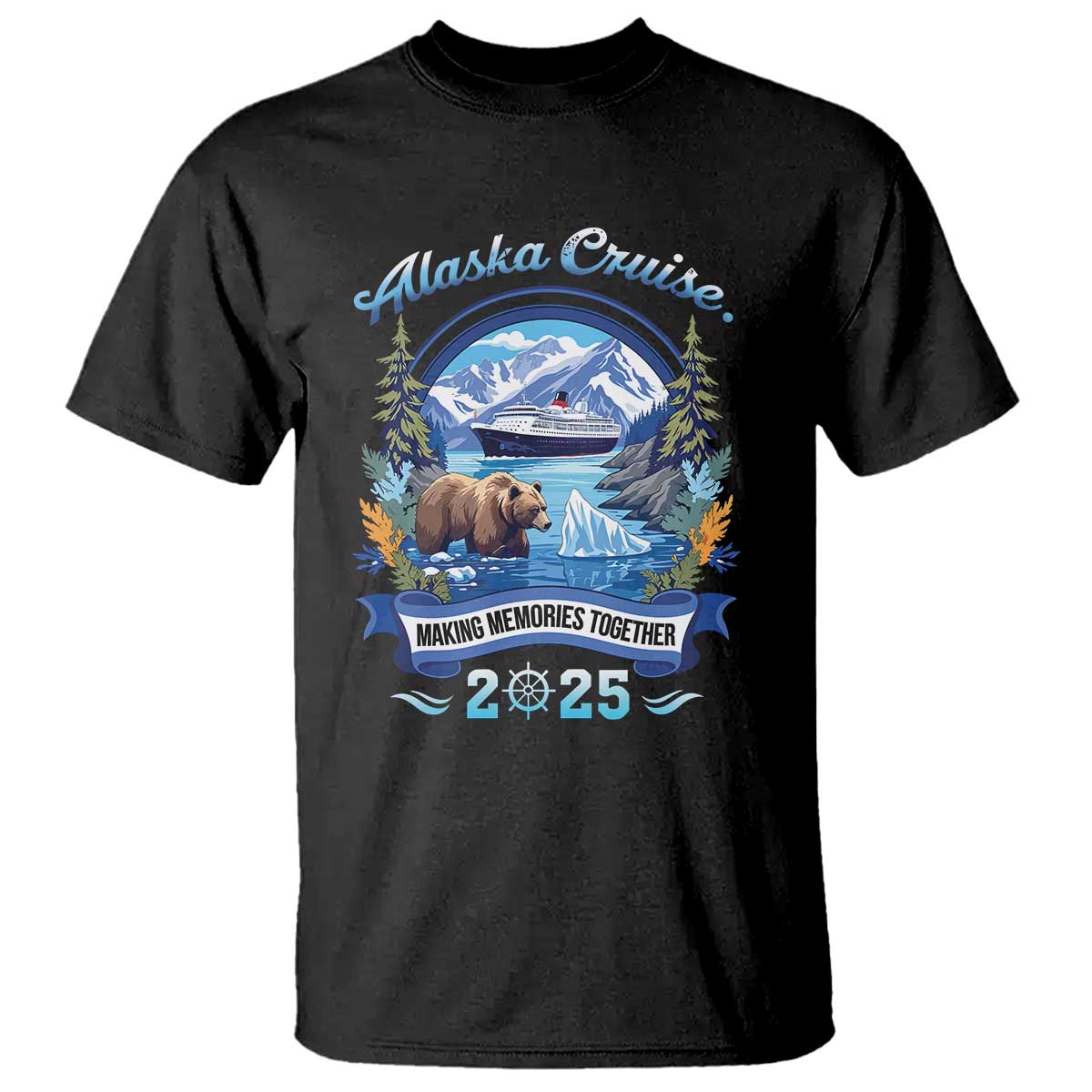 Alaska Cruising T Shirt Alaskan Cruisin Together Matching Family Cruise TS10 Black Print Your Wear