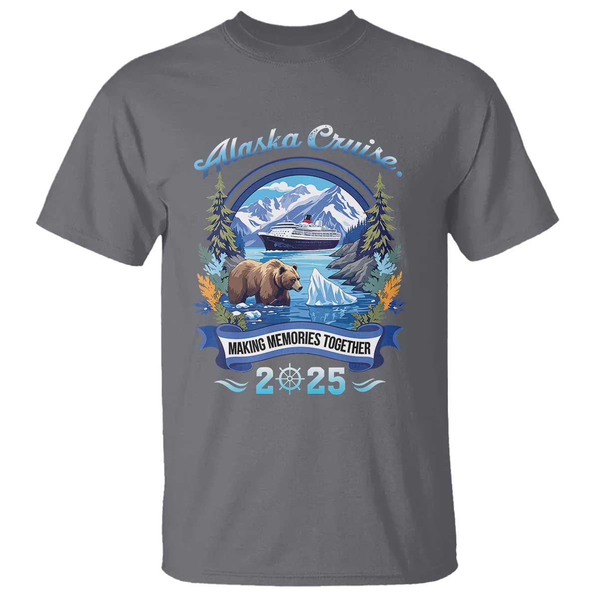 Alaska Cruising T Shirt Alaskan Cruisin Together Matching Family Cruise TS10 Charcoal Print Your Wear