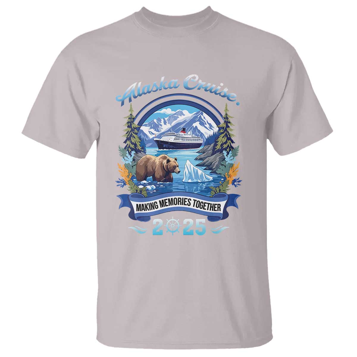 Alaska Cruising T Shirt Alaskan Cruisin Together Matching Family Cruise TS10 Ice Gray Print Your Wear