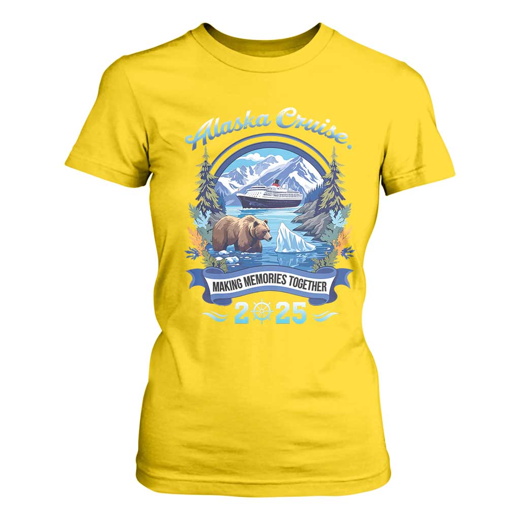 Alaska Cruising T Shirt For Women Alaskan Cruisin Together Matching Family Cruise TS10 Daisy Print Your Wear