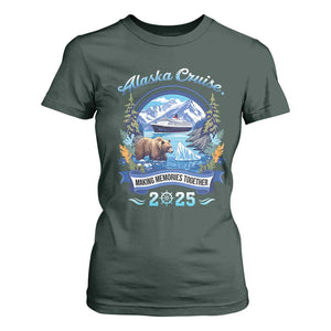 Alaska Cruising T Shirt For Women Alaskan Cruisin Together Matching Family Cruise TS10 Dark Forest Green Print Your Wear