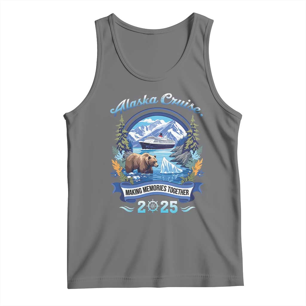 Alaska Cruising Tank Top Alaskan Cruisin Together Matching Family Cruise TS10 Black Heather Print Your Wear