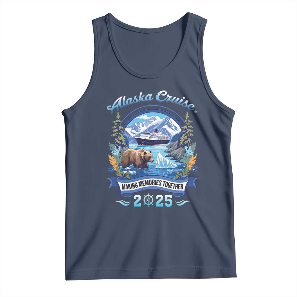 Alaska Cruising Tank Top Alaskan Cruisin Together Matching Family Cruise TS10 Navy Print Your Wear