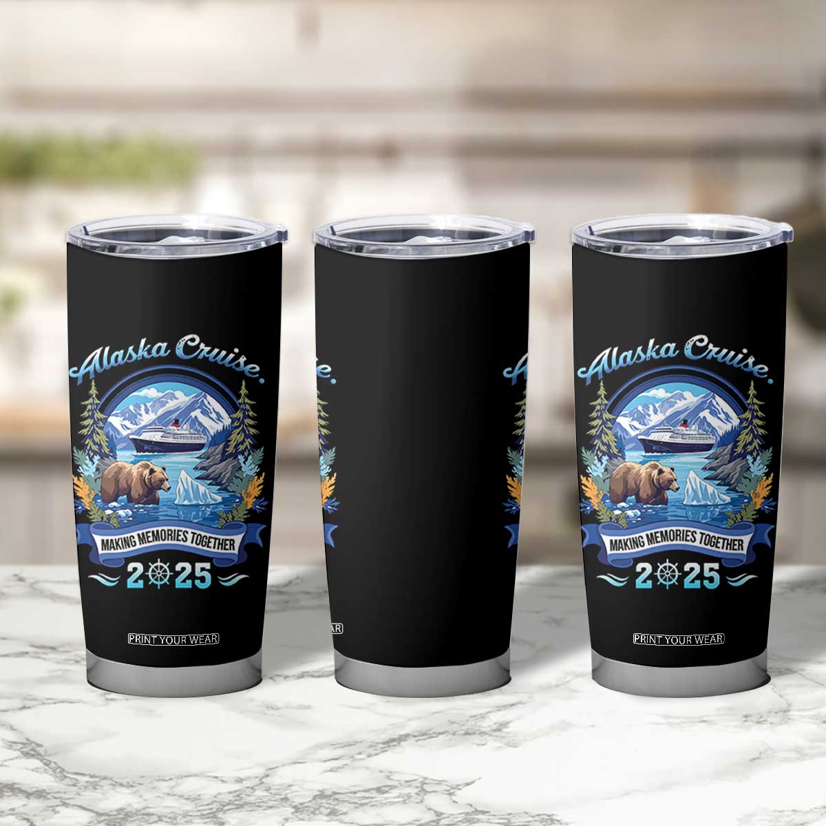 Alaska Cruising Tumbler Cup Alaskan Cruisin Together Matching Family Cruise TS10 Print Your Wear