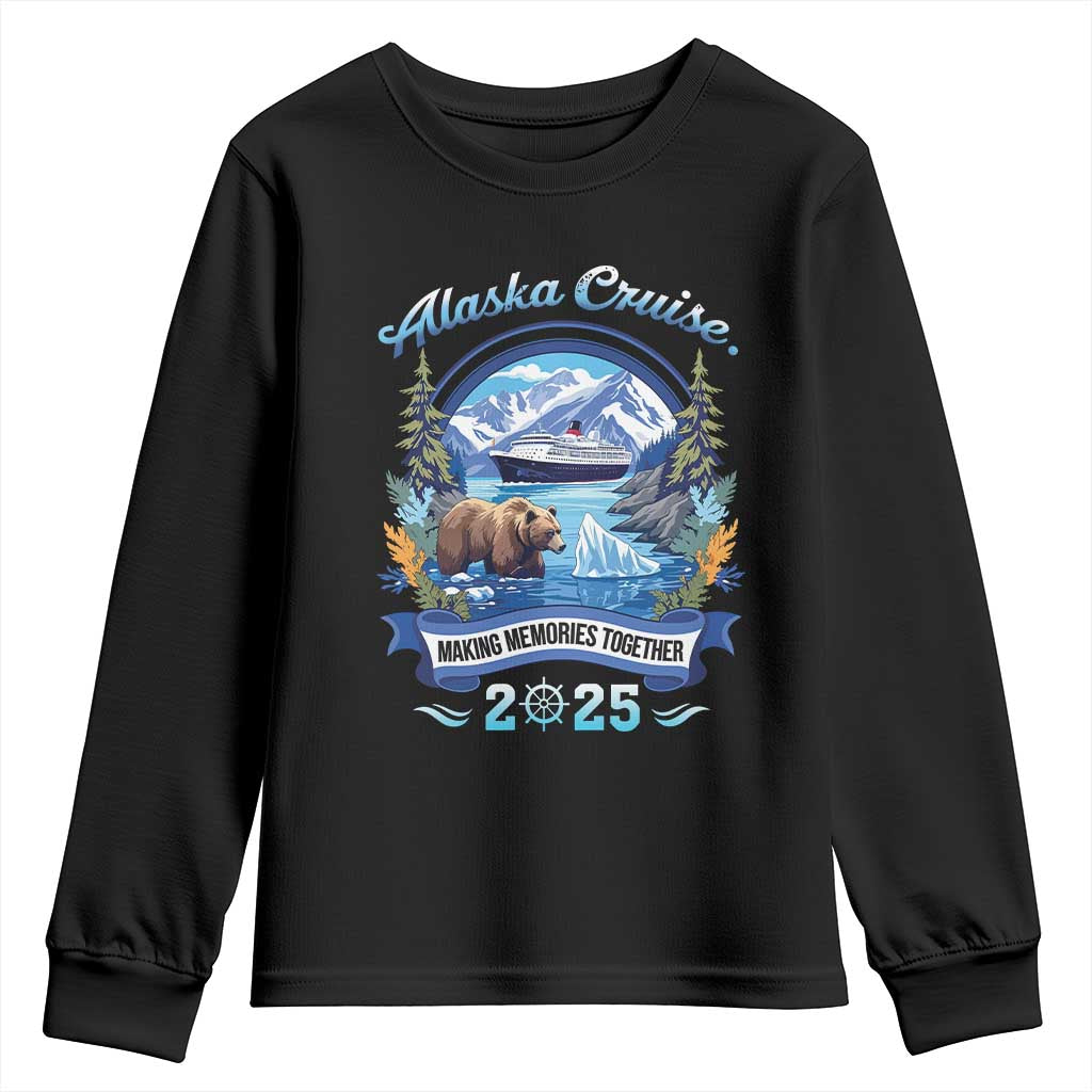 Alaska Cruising Youth Sweatshirt Alaskan Cruisin Together Matching Family Cruise TS10 Black Print Your Wear