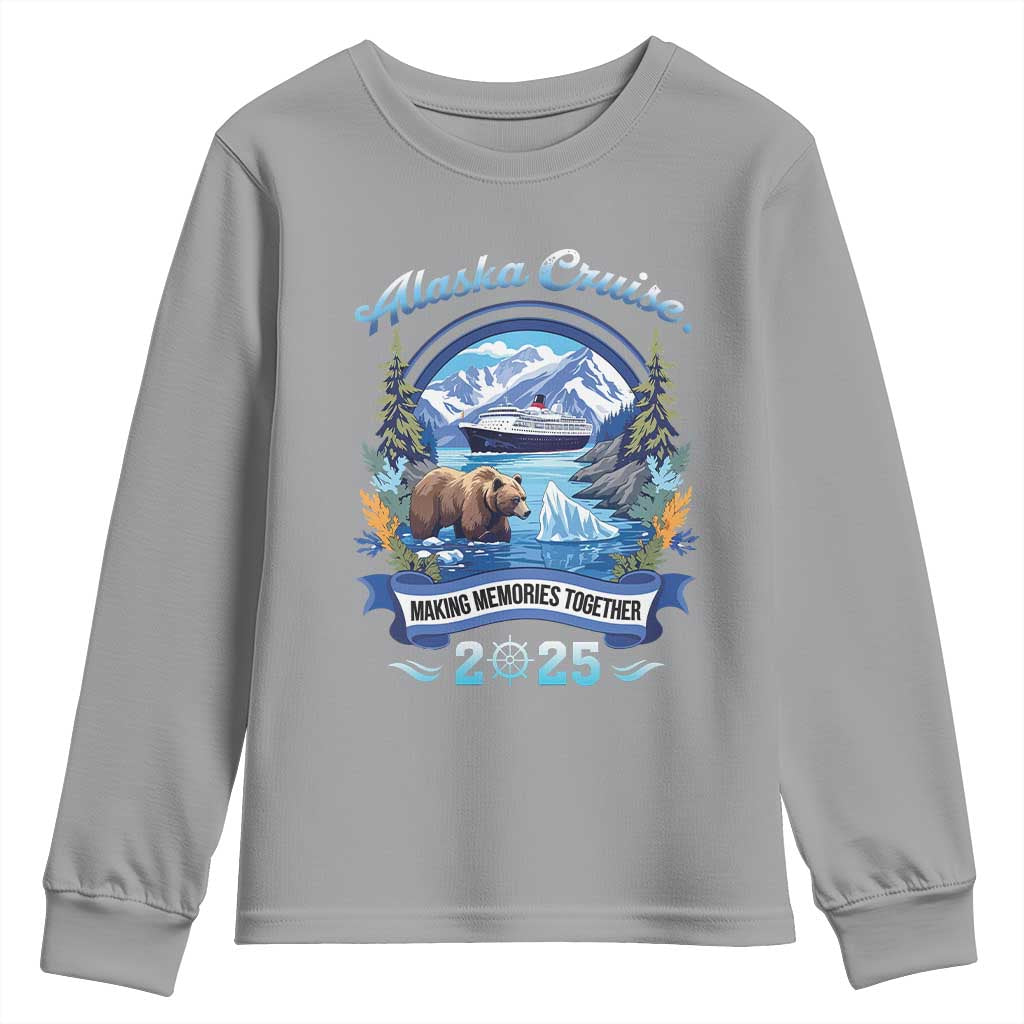 Alaska Cruising Youth Sweatshirt Alaskan Cruisin Together Matching Family Cruise TS10 Sport Gray Print Your Wear