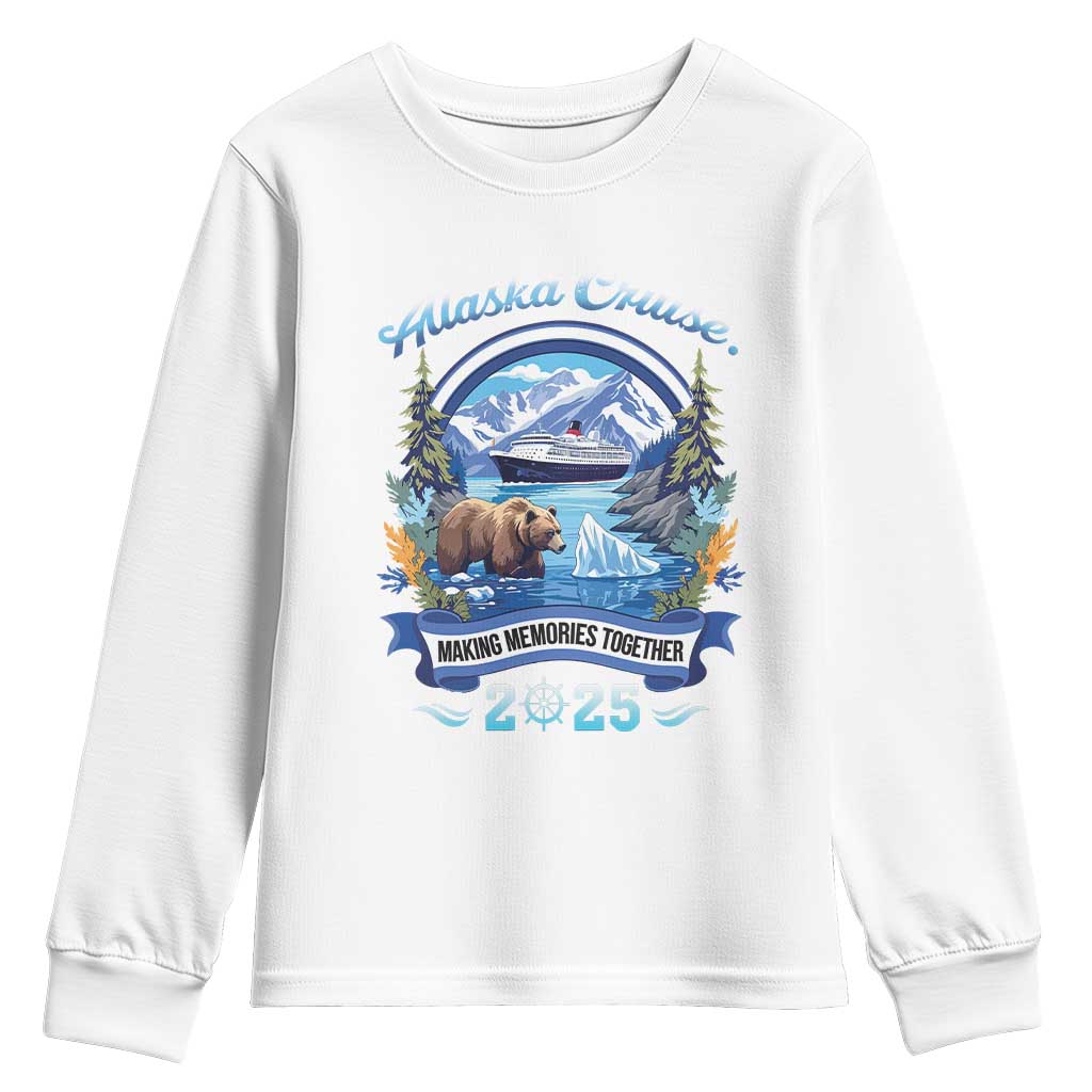 Alaska Cruising Youth Sweatshirt Alaskan Cruisin Together Matching Family Cruise TS10 White Print Your Wear