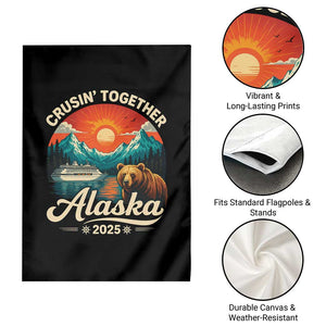 Alaska Cruise Garden Flag Retro Alaskan Cruisin Together Matching Family Cruise TS10 Print Your Wear